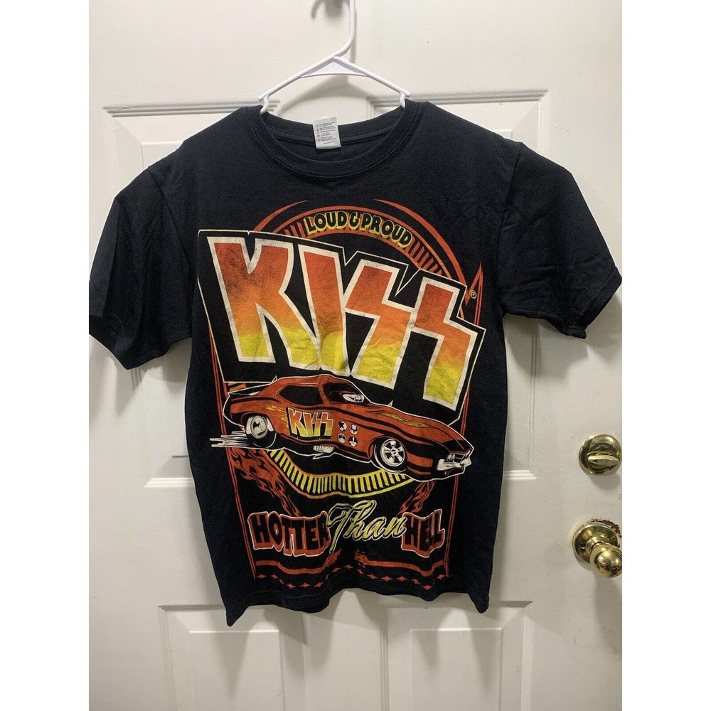 KISS 2011 Hotter Than Hell Race Car T-Shirt Size M Hot Rod Classic NWOT